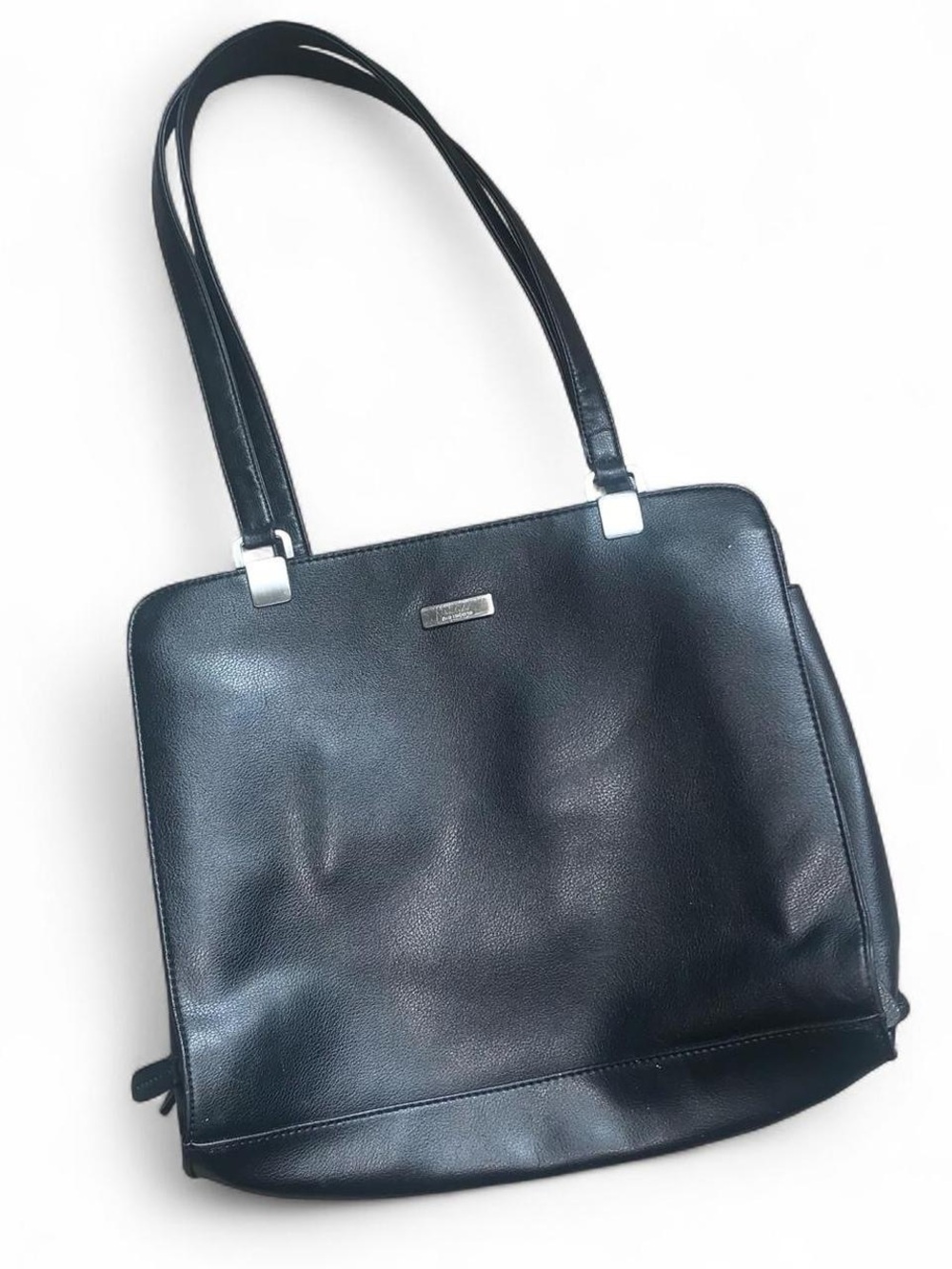 Black Leather Tote Bag